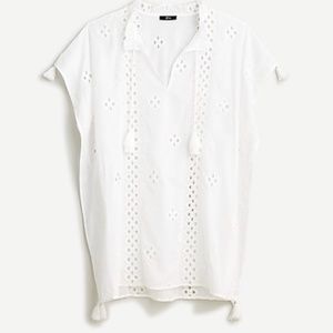 J. Crew Embroidered Tassel Tunic **NWT**